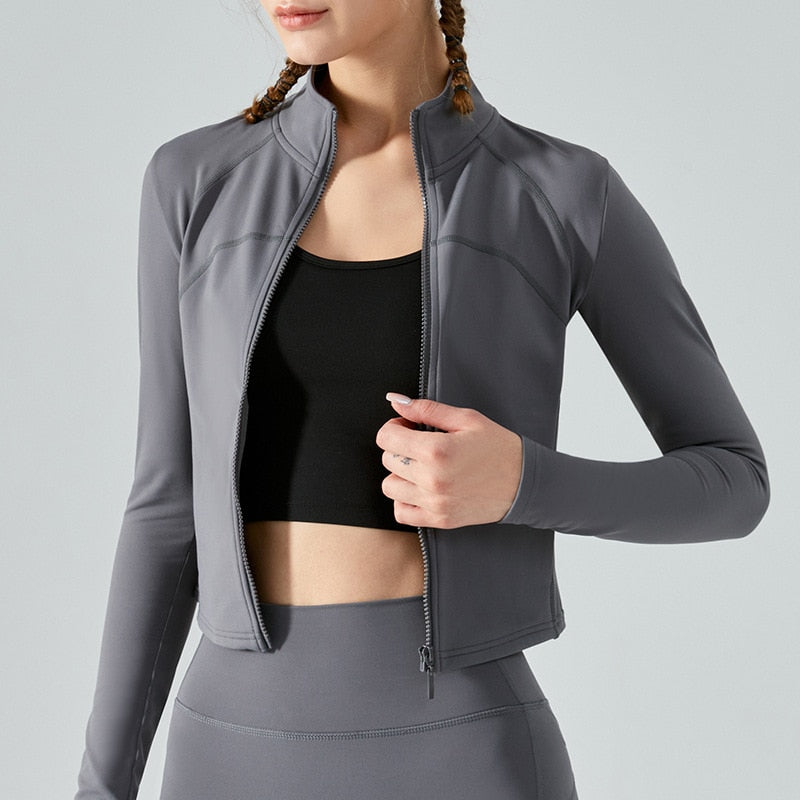women's jacket gray opem