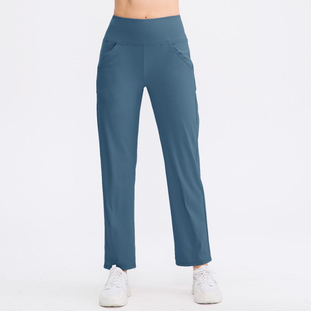 women's pants blue up