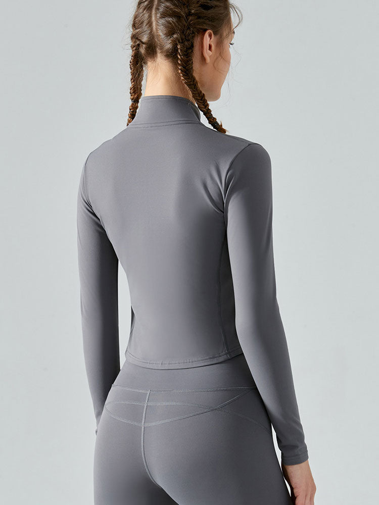 women's jacket gray backside